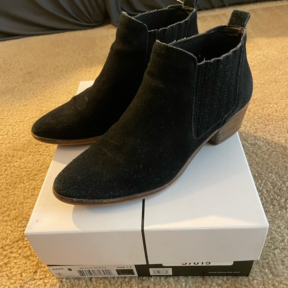 Black ankle boots